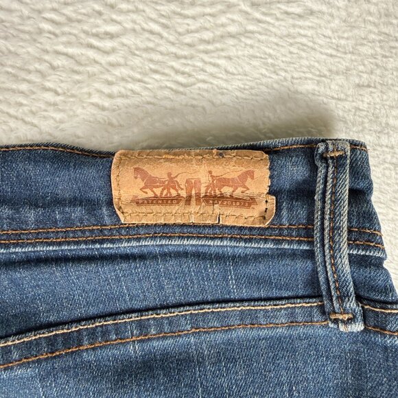 Levis Womens‎ 512 Perfectly Slimming Straight Leg Jeans Blue Mid Rise 10M 30x32 - Picture 7 of 12